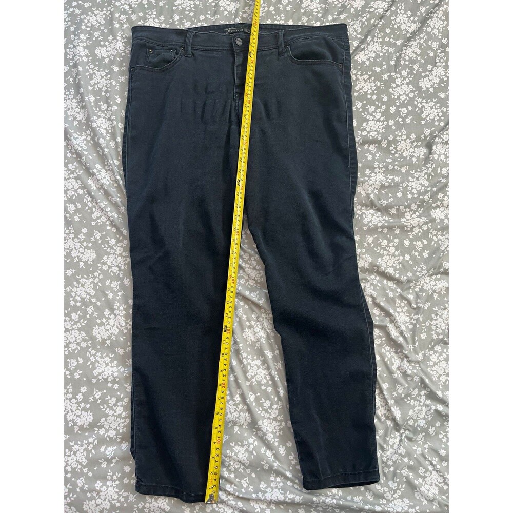 Source of Wisdom London Skinny Jeans Womens Size 16 Black Stretch Denim Pants